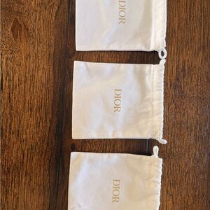 Dior Cream small dust Bags